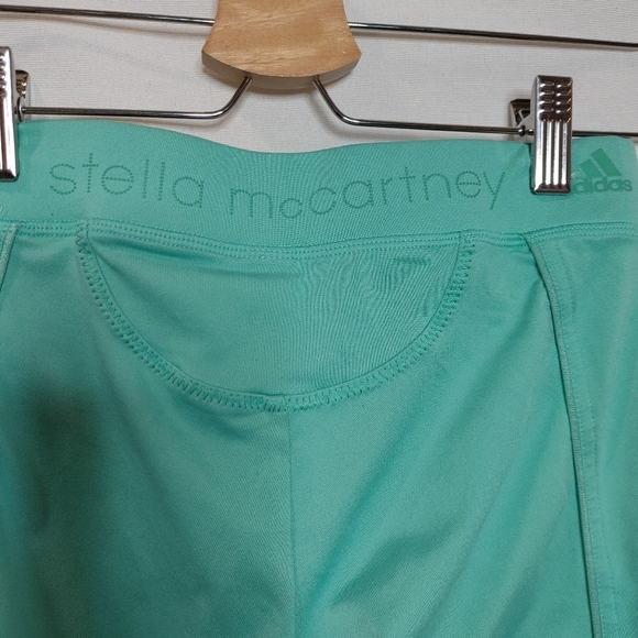 Stella McCartney x Adidas The Essential 3/4 Tight Leggings Shimmer Green XS - Picture 4 of 10